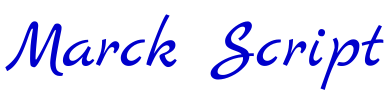 Marck Script шрифт